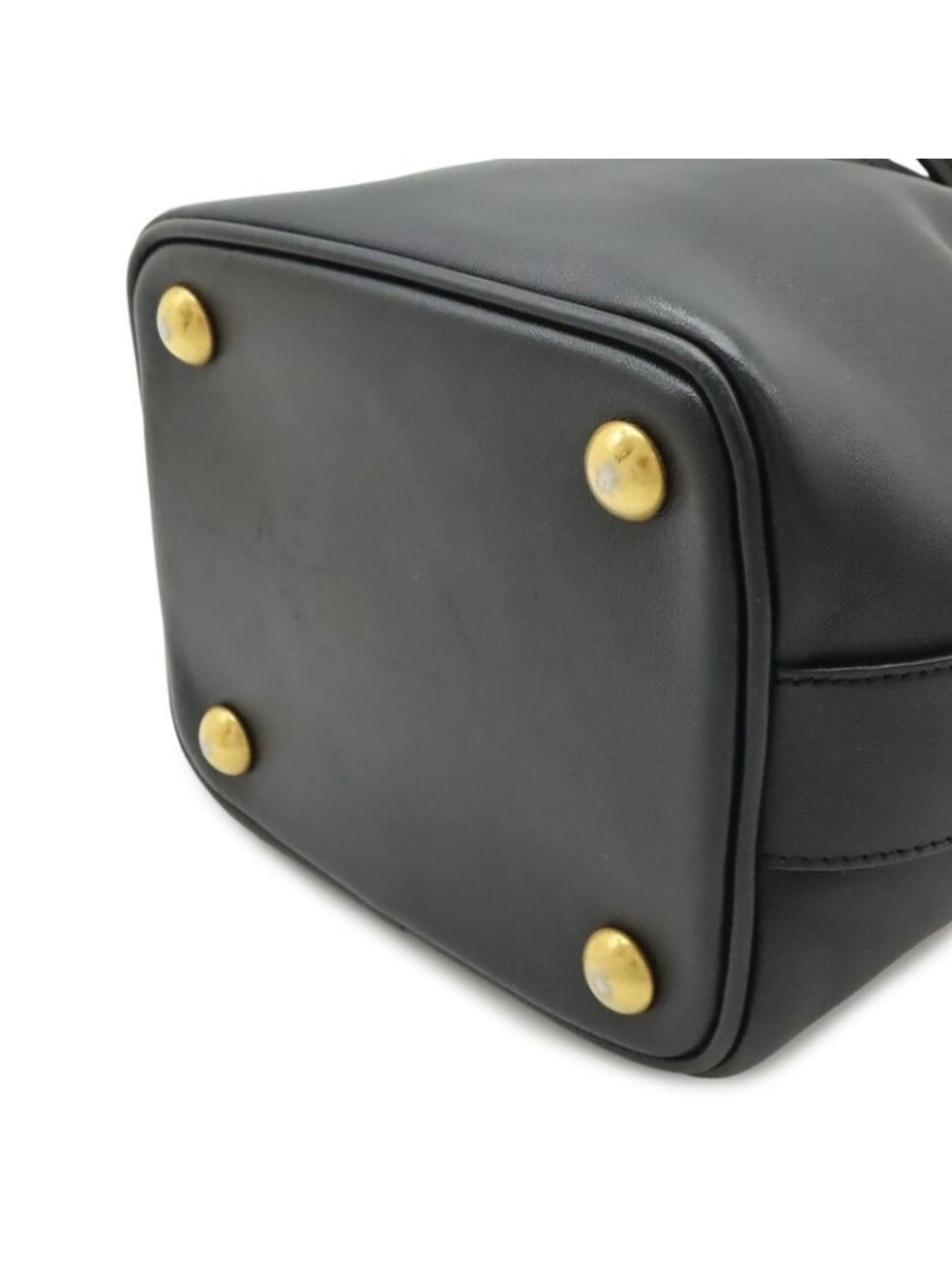 Saint Laurent Paris YSL Yves Emmanuel Bucket Bag 2-Way Shoulder Leather Black - Picture 3 of 9